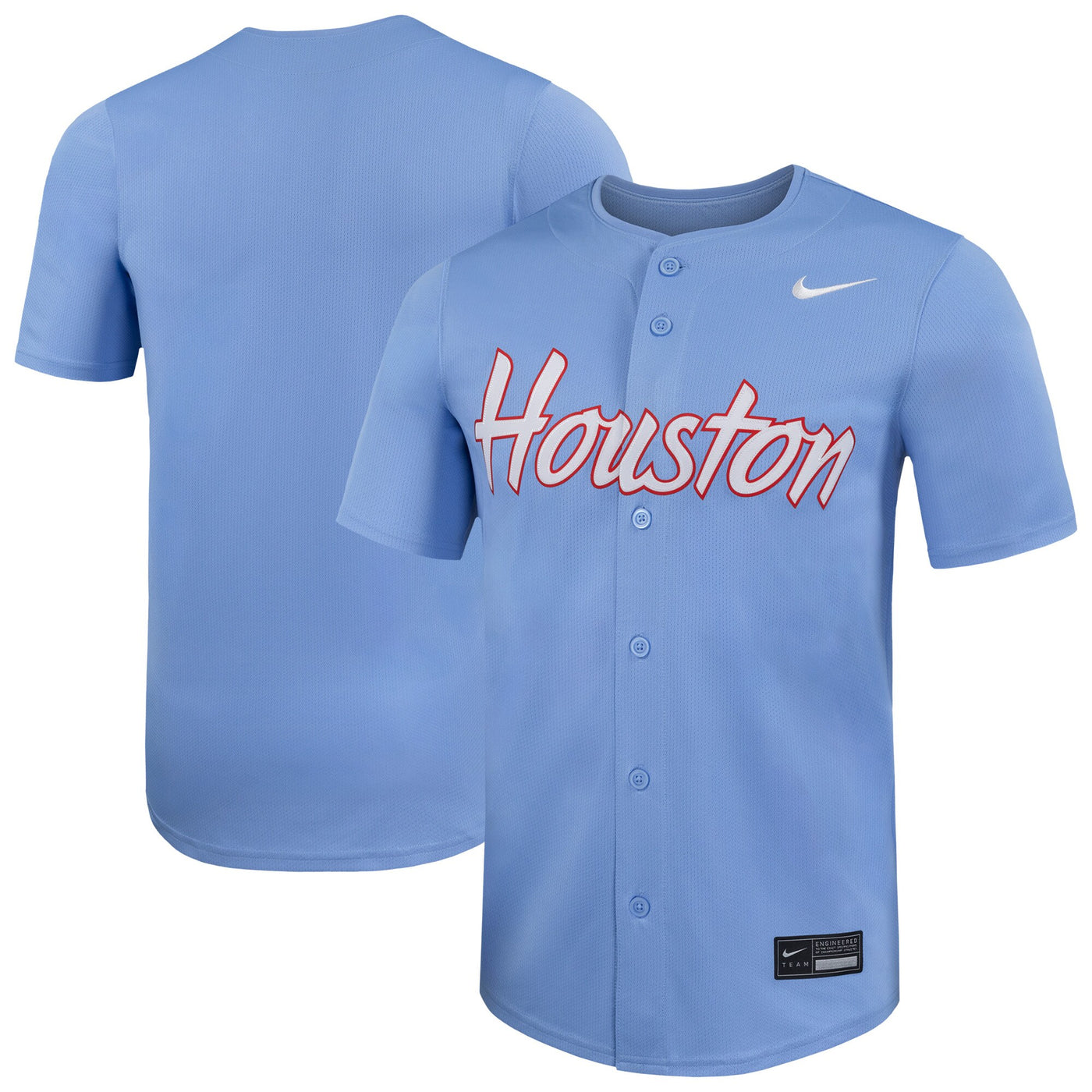 Nike Light Blue Houston Cougars Limited Baseball Jersey