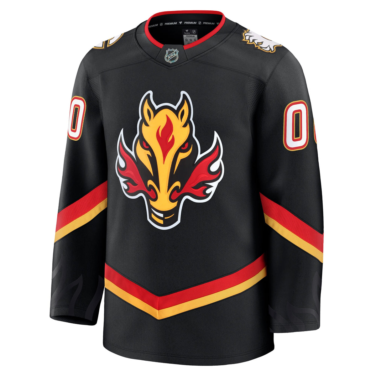 Calgary Flames Fanatics Black Alternate Premium Custom Jersey