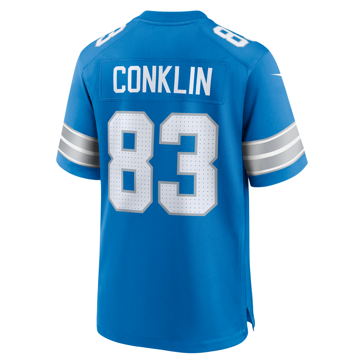 Detroit Lions Tyler Conklin Blue Team Game Jersey
