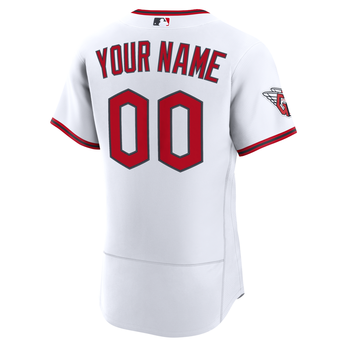 Cleveland Guardians White Home Authentic Custom Jersey