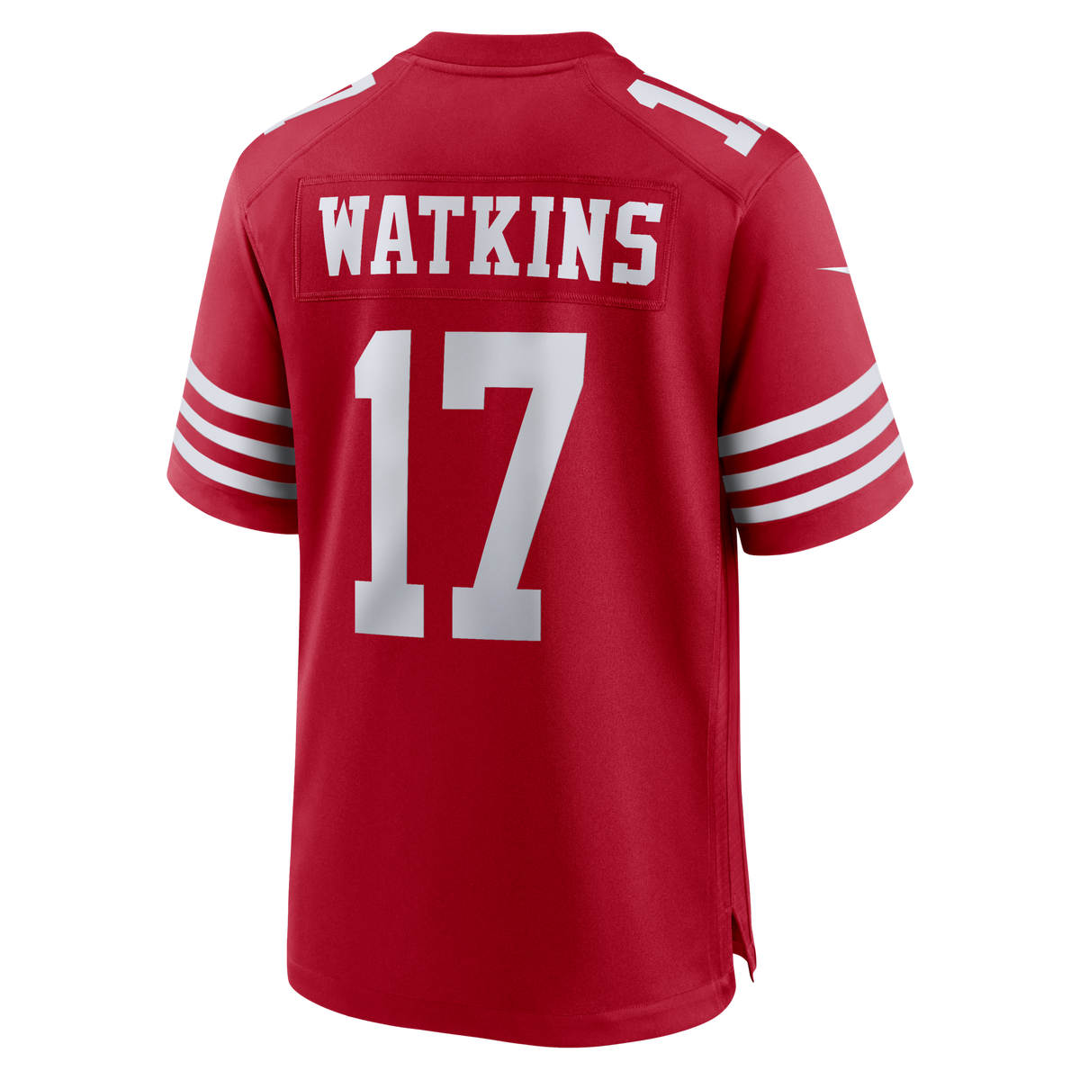 San Francisco 49ers Jordan Watkins Scarlet Team Game Jersey