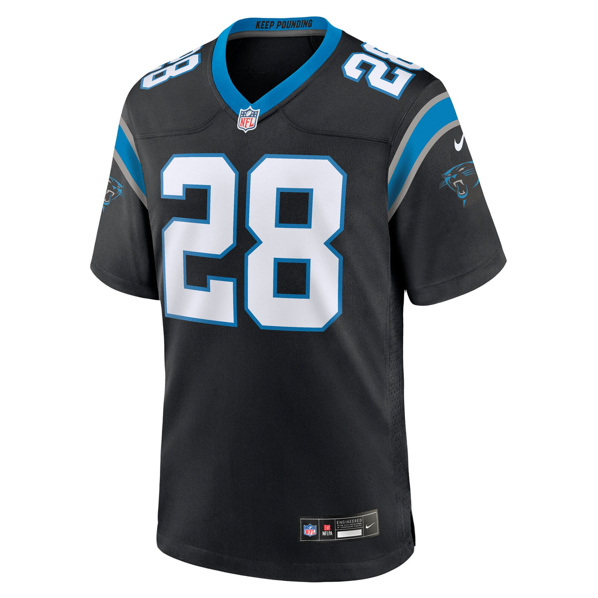 Carolina Panthers Damarri Mathis Black Team Game Jersey