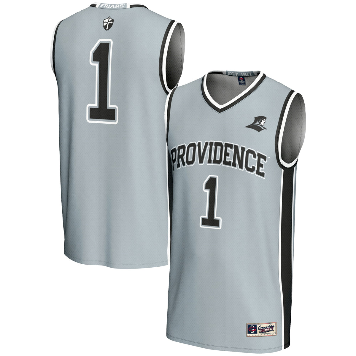 #1 Providence Friars GameDay Greats Lightweight Basketball Jersey - Silver