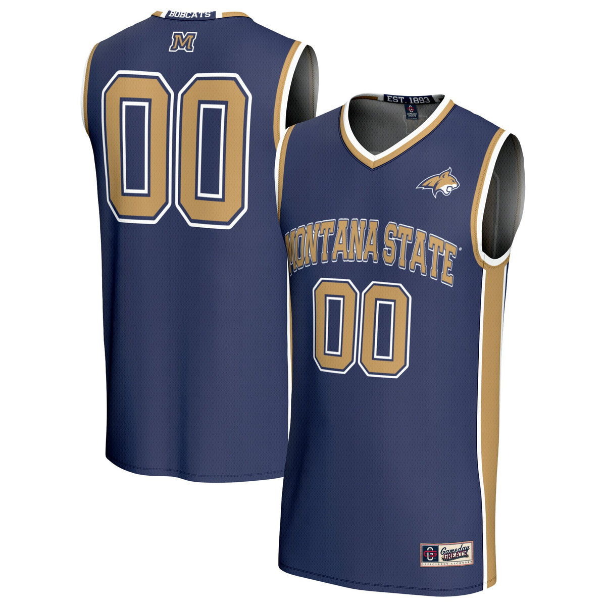 Montana State Bobcats GameDay Greats Lightweight Basketball Fashion Jersey - Navy