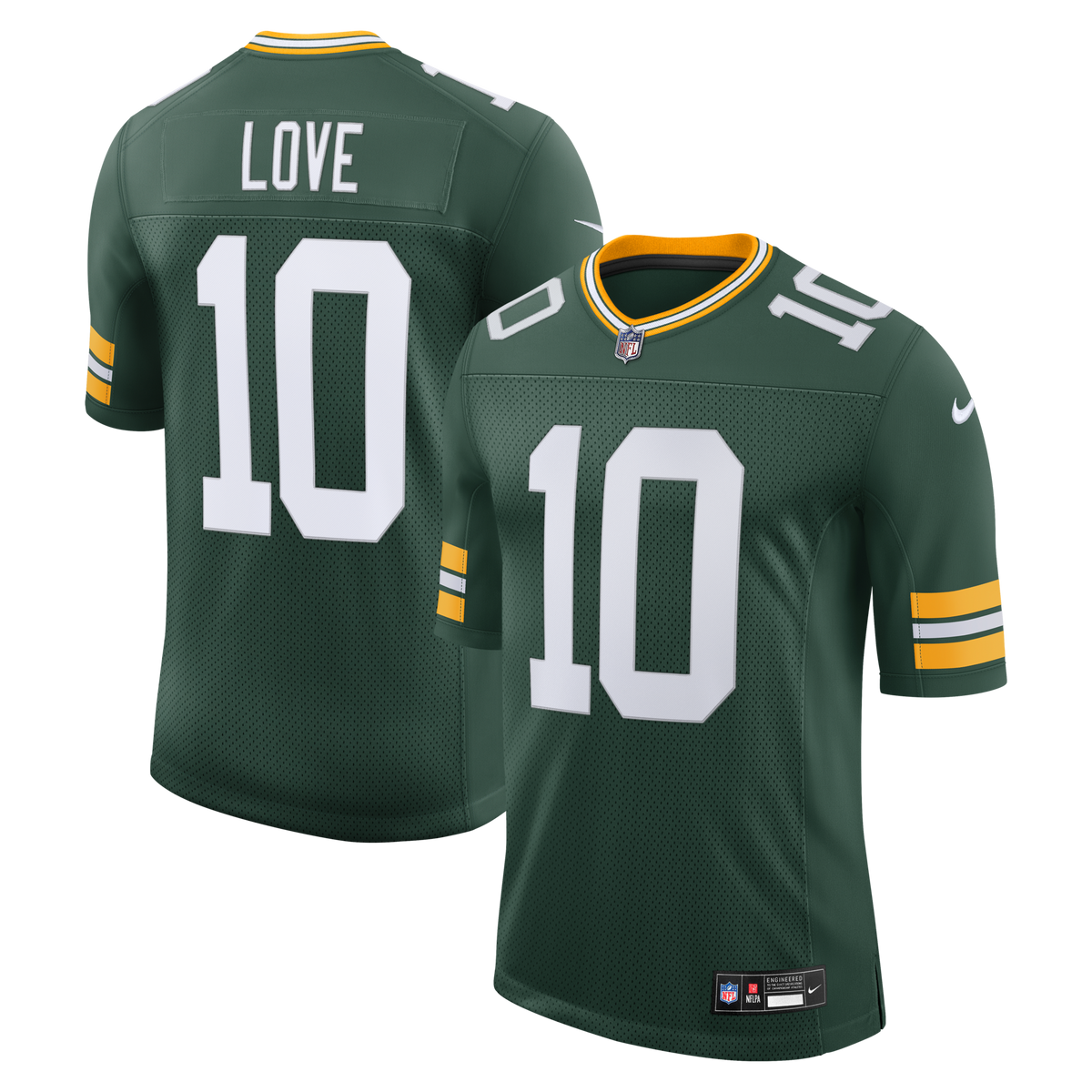 Green Bay Packers Jordan Love Green Vapor Untouchable Stitched Limited Jersey