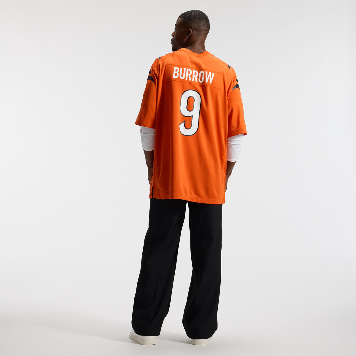 Cincinnati Bengals Joe Burrow Orange Alternate Game Jersey