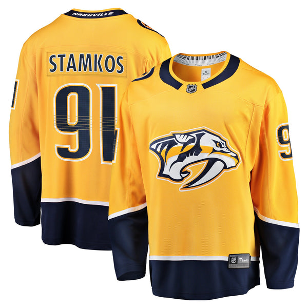 Nashville Predators Steven Stamkos Fanatics Gold Home Premier Breakaway Player Jersey