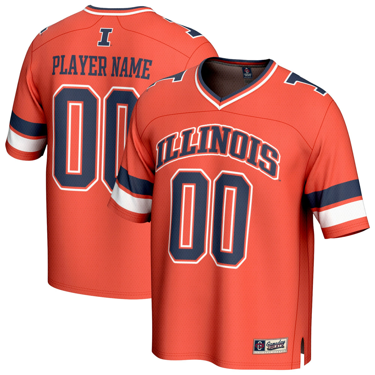 Illinois Fighting Illini GameDay Greats NIL Pick-A-Player Football Fashion Jersey - Orange