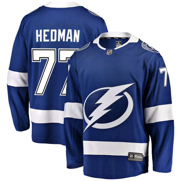Tampa Bay Lightning Victor Hedman Fanatics Blue Home Breakaway Player Jersey