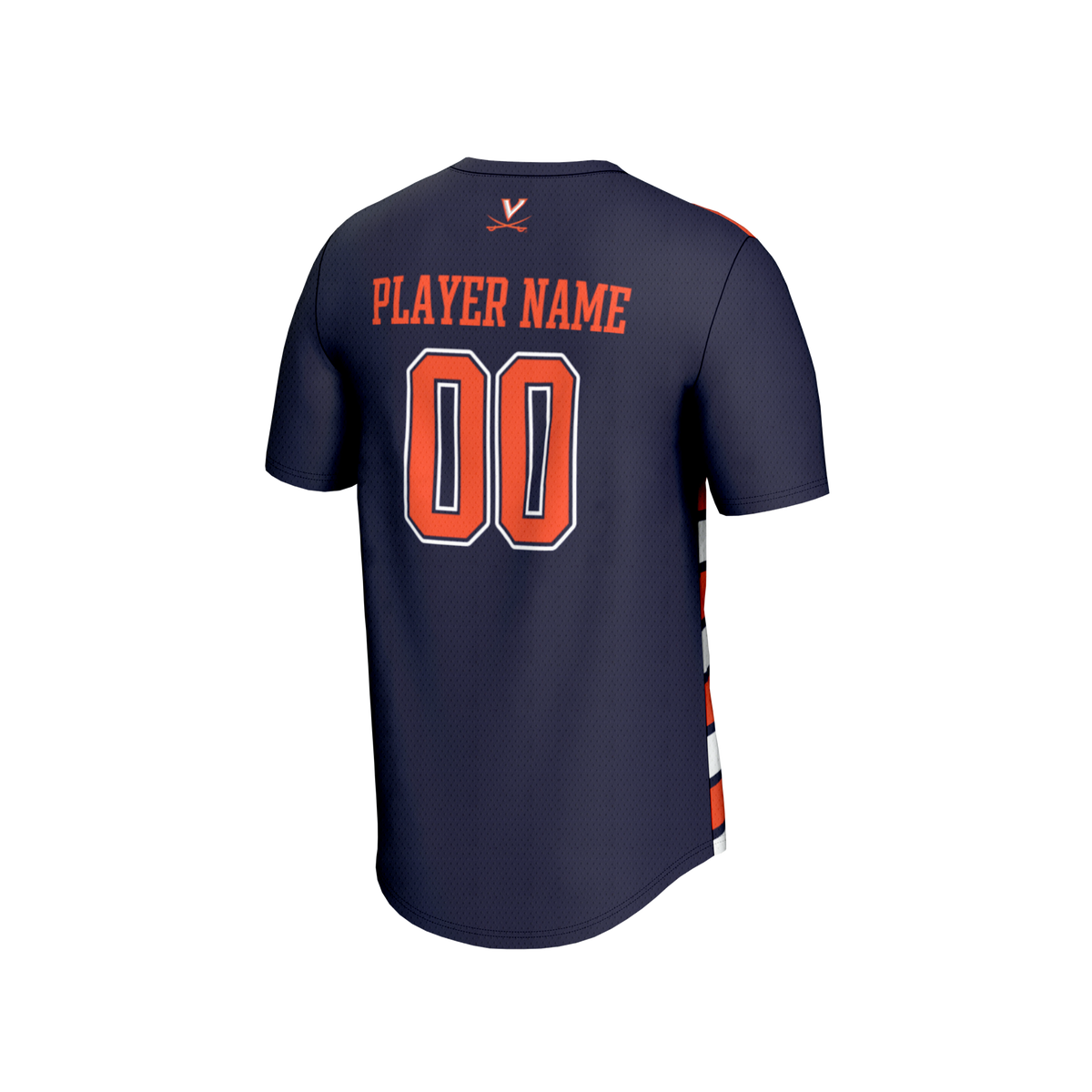 Virginia Cavaliers GameDay Greats Collegiate Soccer NIL Pick-A-Player Fashion Jersey - Navy/Orange