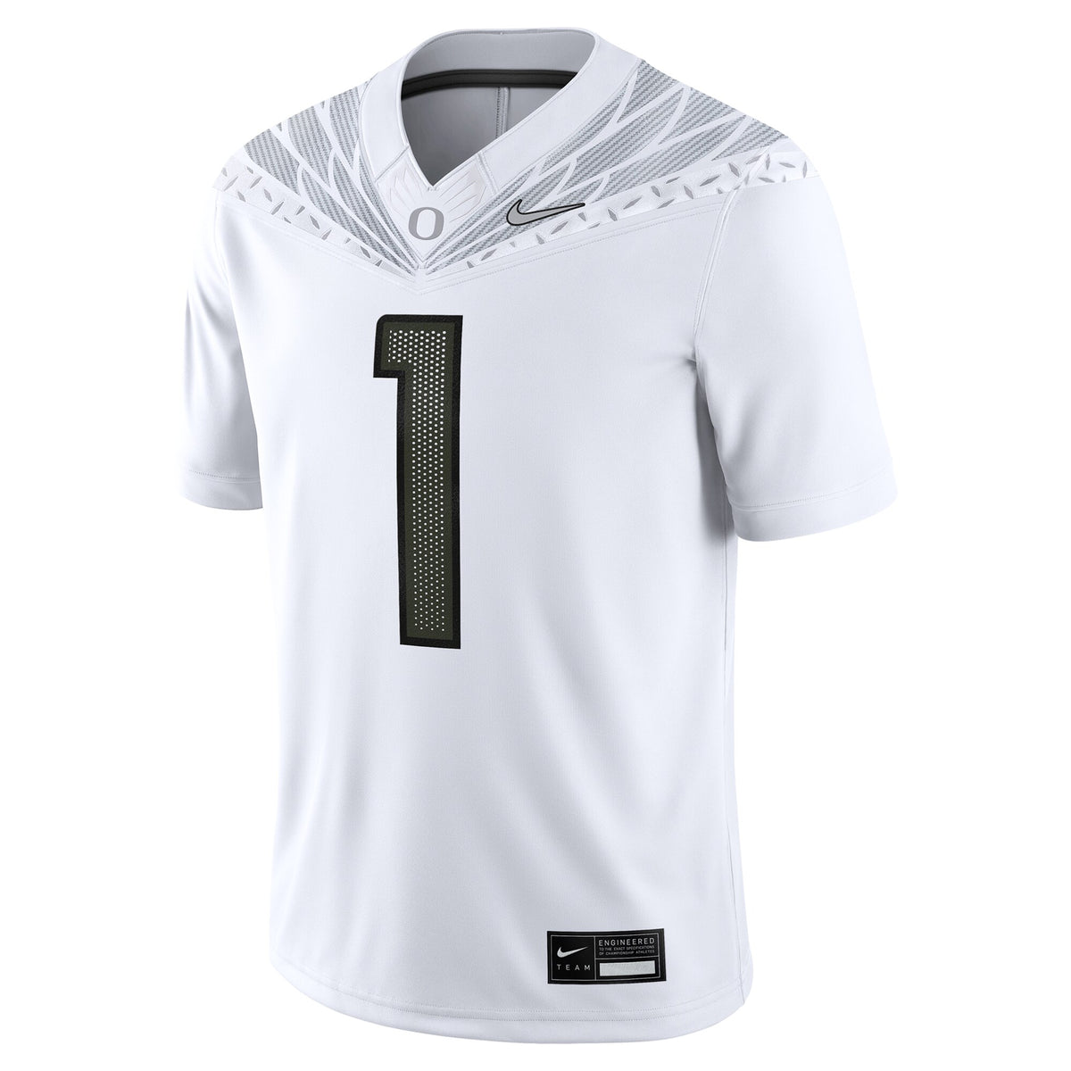 #1 Oregon Ducks Game Jersey - White
