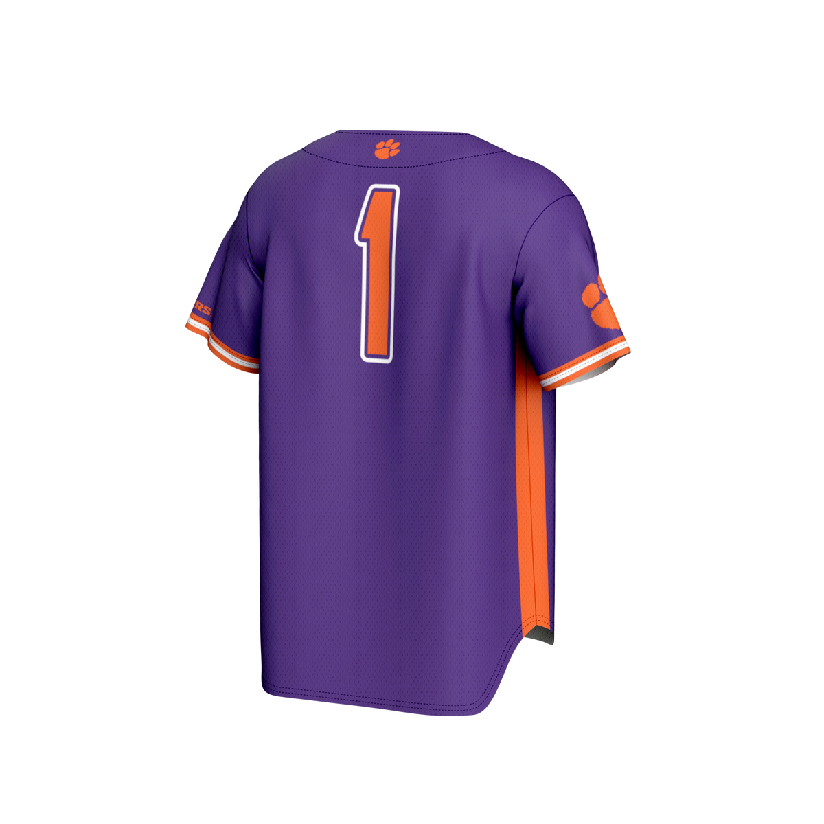 #1 Clemson Tigers GameDay Greats Lightweight Baseball Fashion Jersey - Purple