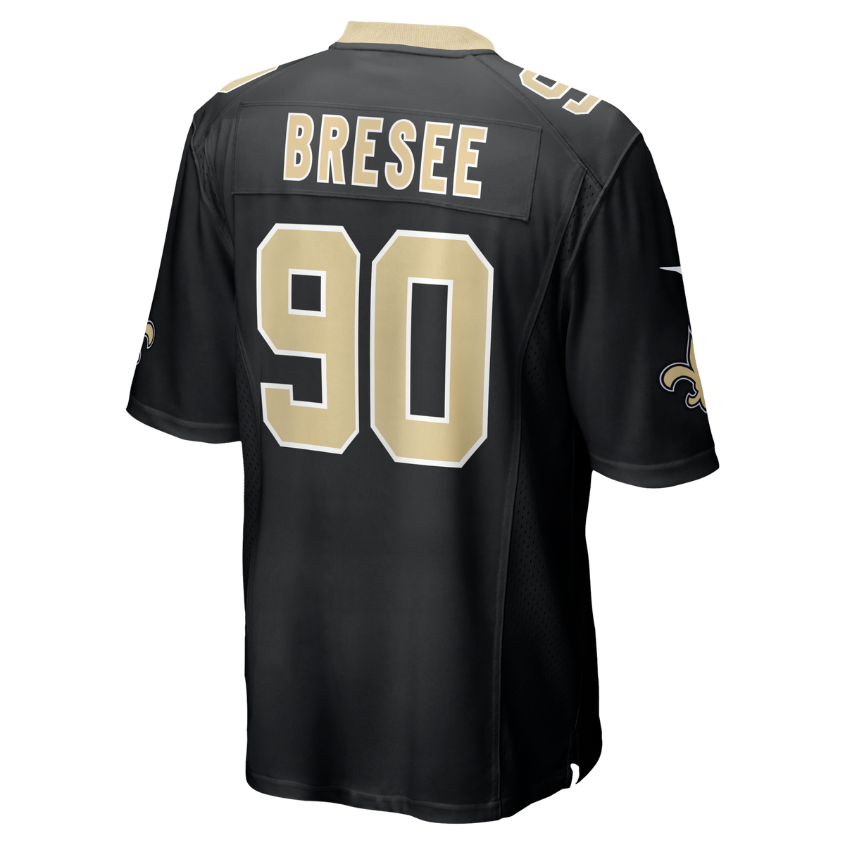 New Orleans Saints Bryan Bresee Black Game Jersey