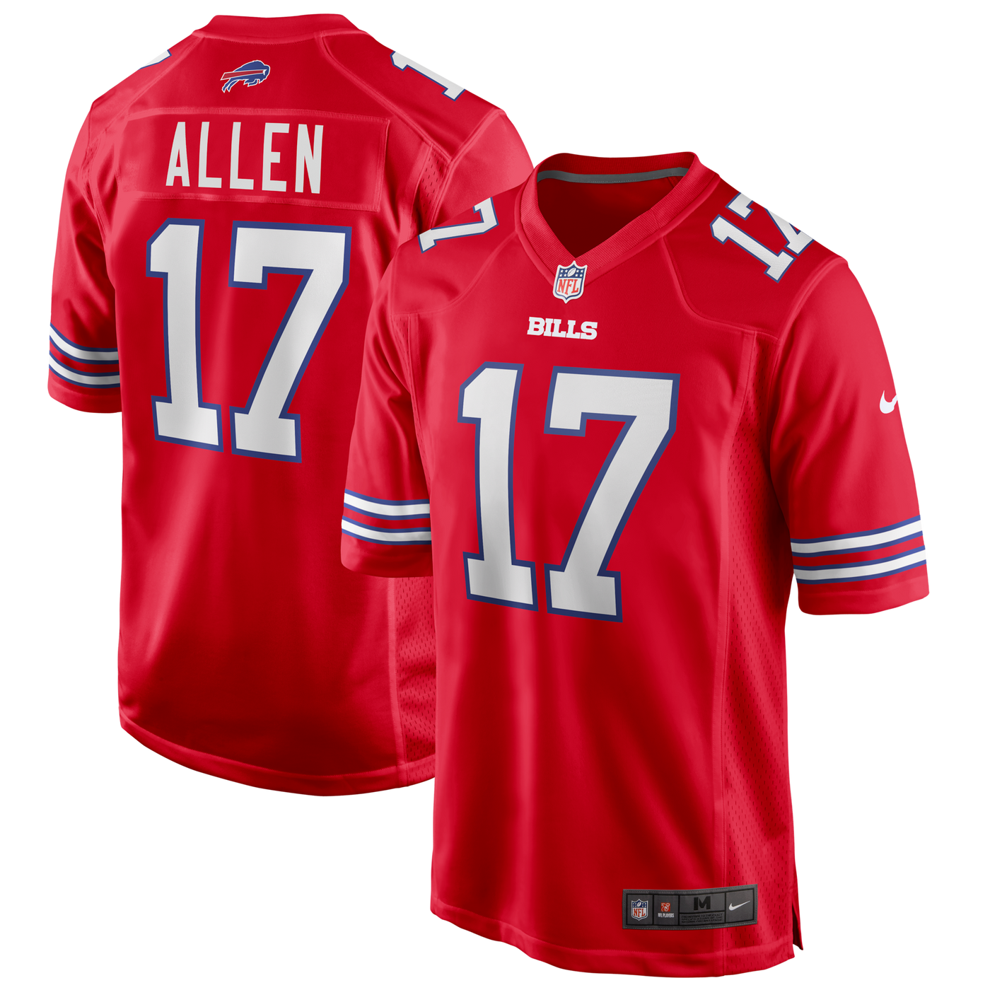 Buffalo Bills Josh Allen Nike Red Alternate Game Jersey