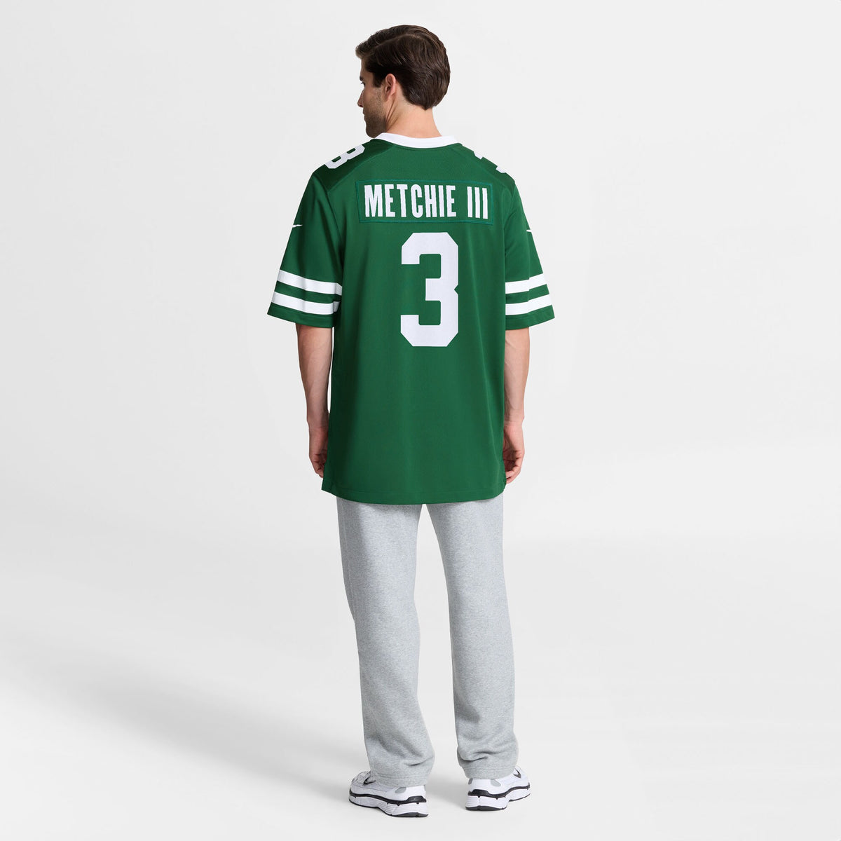 New York Jets John Metchie III Legacy Green Team Game Jersey