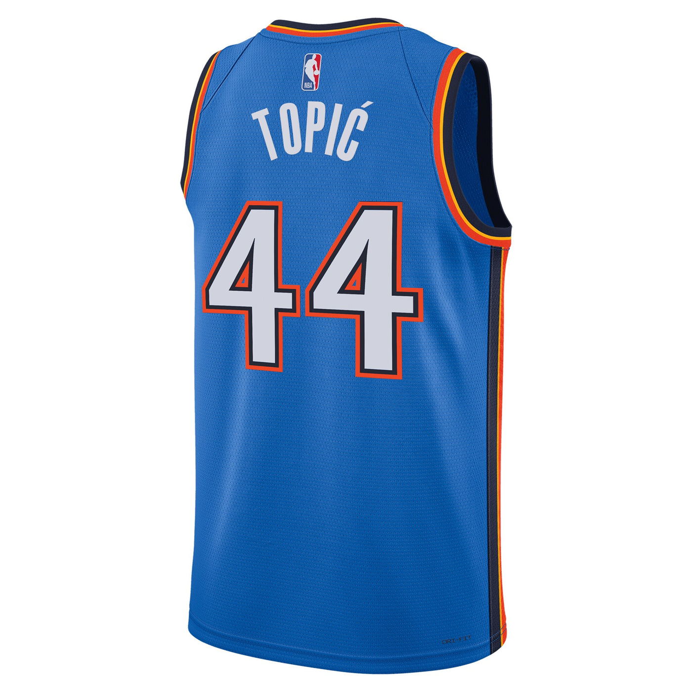 Oklahoma City Thunder Nike Icon Swingman Jersey - Blue - Nikola Topić
