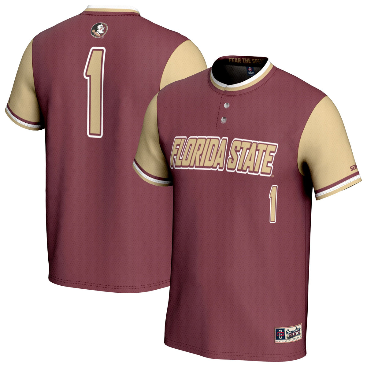 Florida State Seminoles GameDay Greats Lightweight Softball Fashion Jersey - Garnet