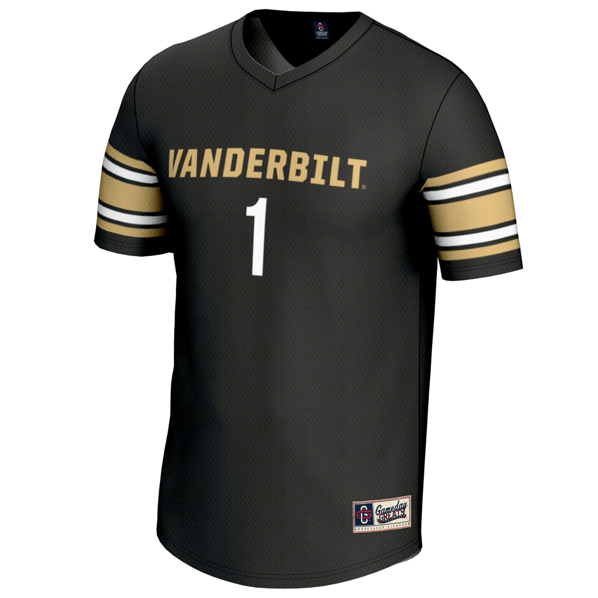 #1 Vanderbilt Commodores GameDay Greats Lightweight Lacrosse Jersey - Black