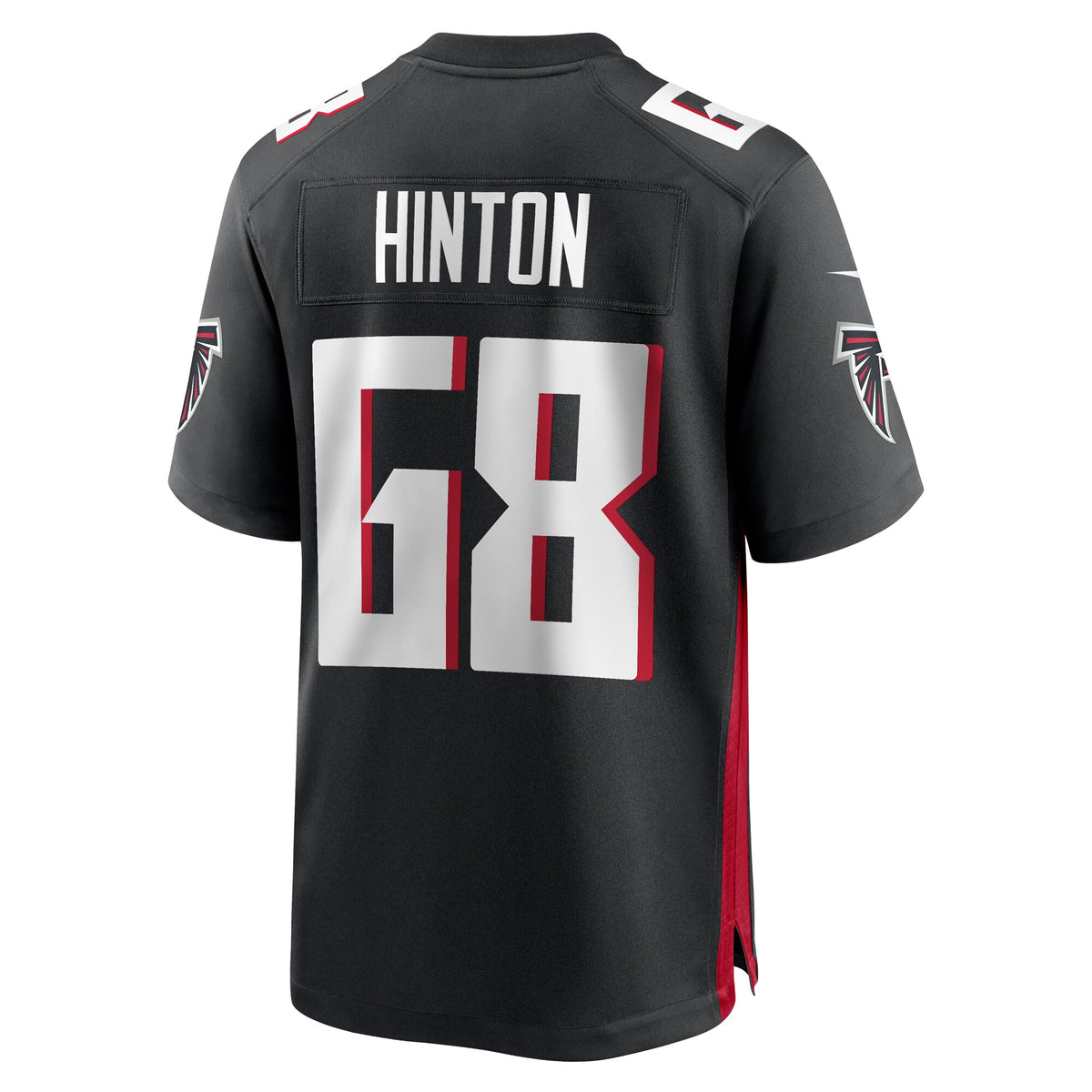 Atlanta Falcons Kyle Hinton Black Team Game Jersey