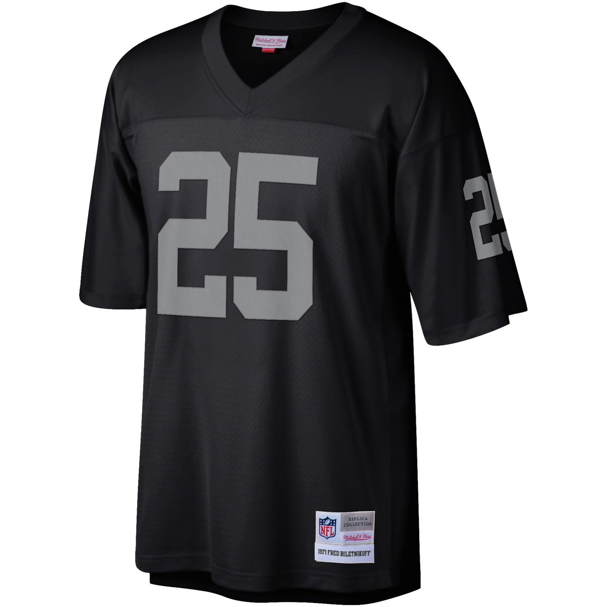 Las Vegas Raiders Fred Biletnikoff Mitchell & Ness Black Legacy Replica Jersey