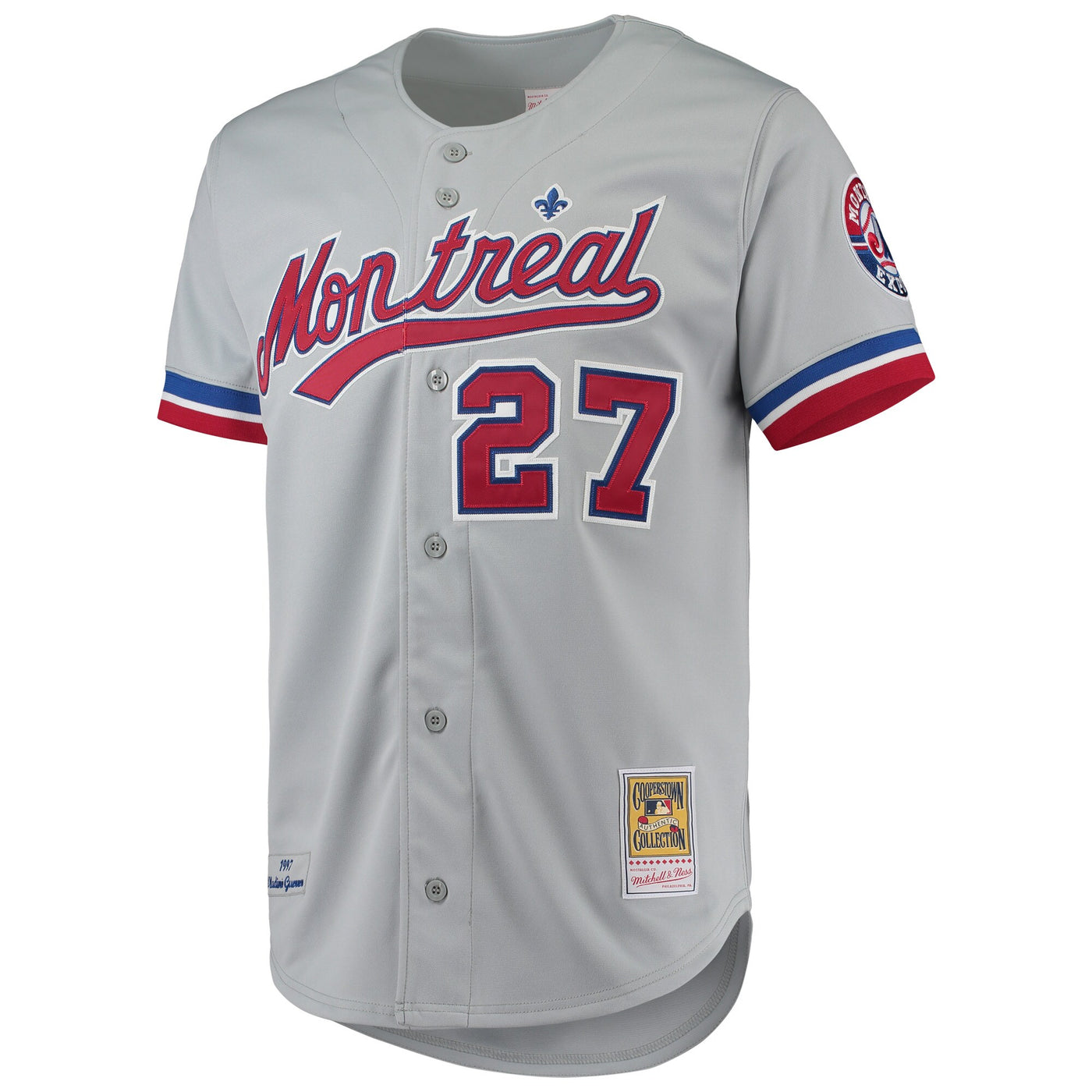 Montreal Expos Vladimir Guerrero Mitchell & Ness Gray Cooperstown Collection Authentic Jersey