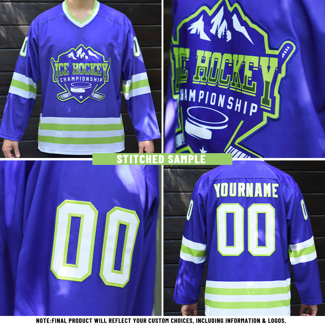 Custom Black Yellow-White Abstract Splatter Paint Hockey Lace Neck Jersey