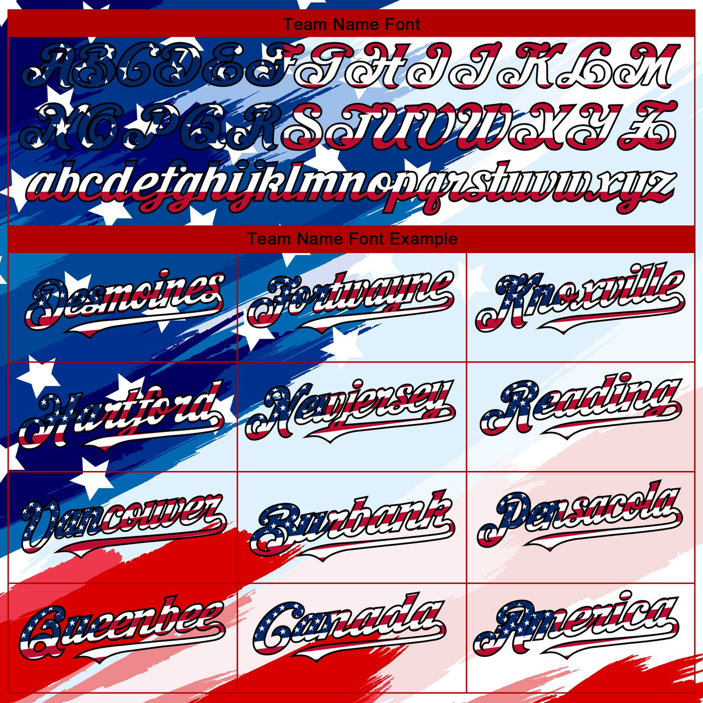 Custom White USA Flag Royal Red-Black 3D American Flag Fashion Authentic Baseball Jersey