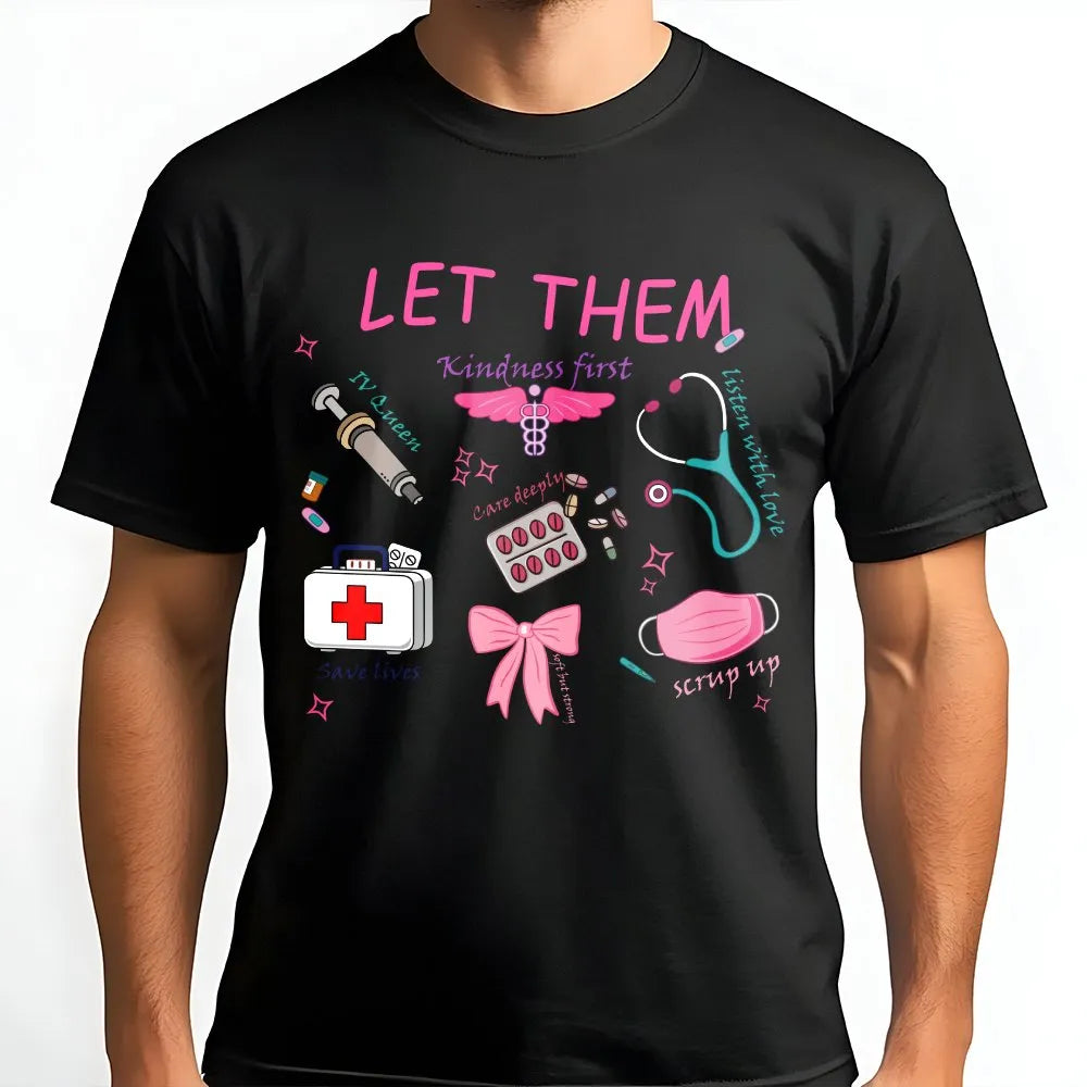 Nurse Sweatshirt | Cute Medical Doodle Art Pullover | Cozy Cotton Blend | Gift for Registered Nurse RN