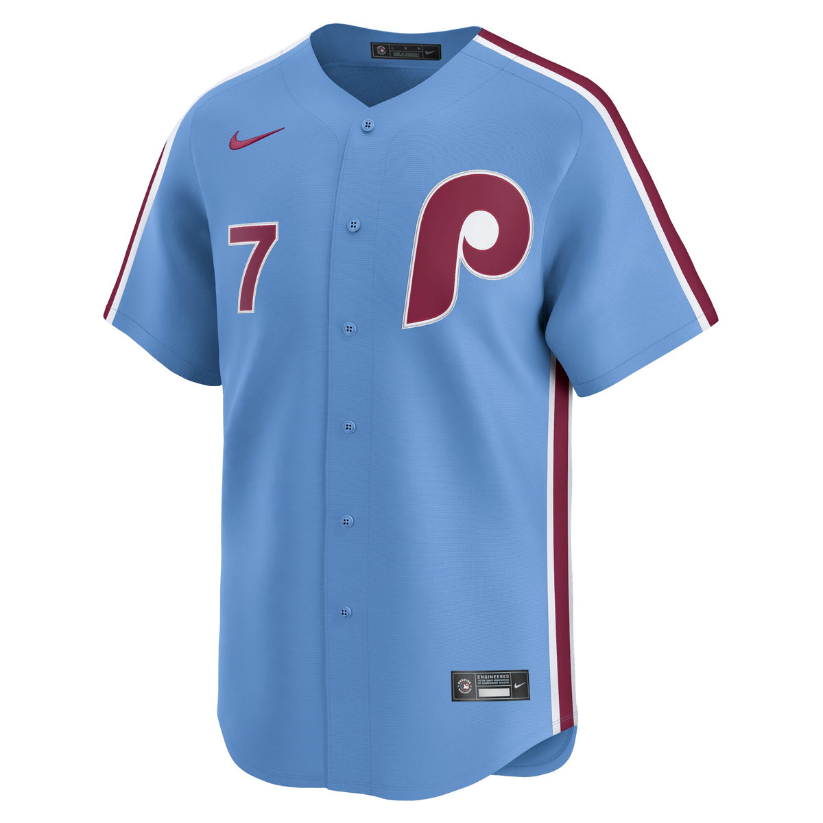 Philadelphia Phillies Trea Turner Light Blue Alternate Limited Player Jersey