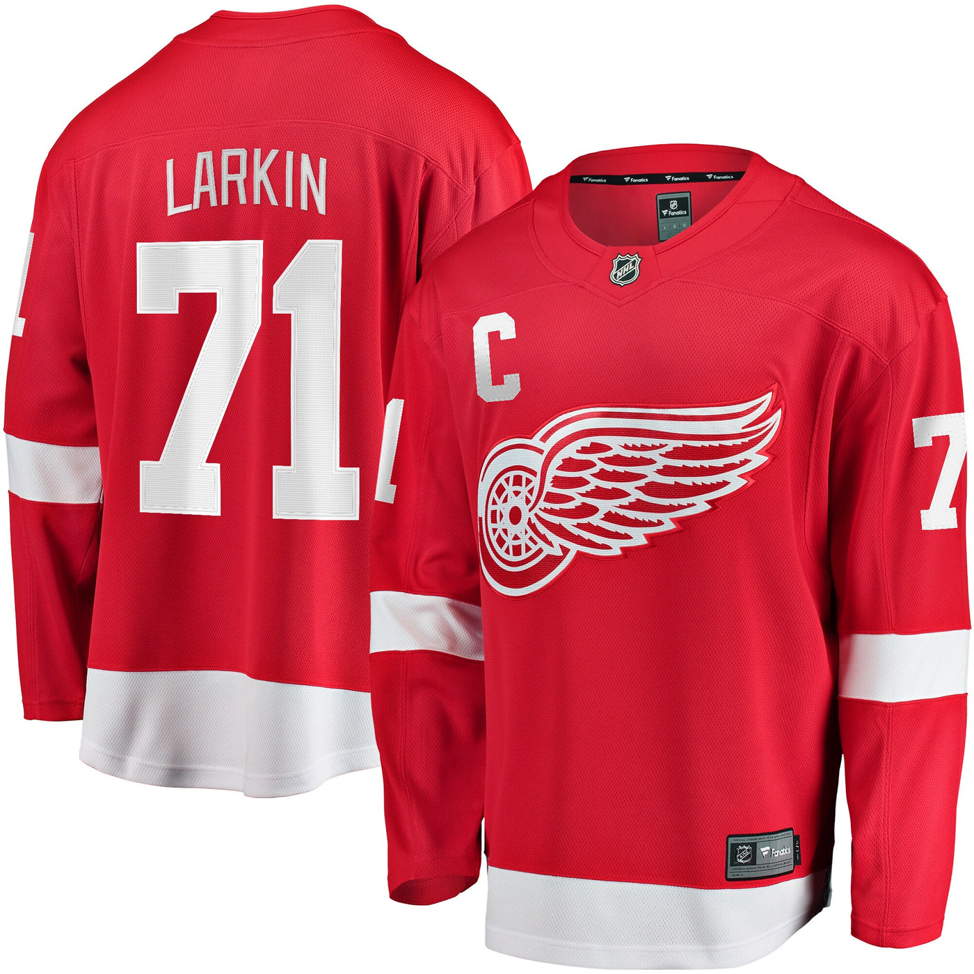 Detroit Red Wings Dylan Larkin Fanatics Red 2023/24 Captain Breakaway Player Jersey