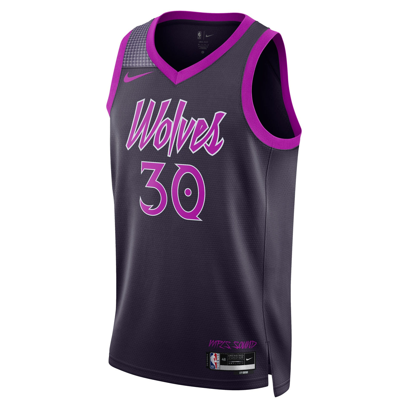 Minnesota Timberwolves Nike 2025/26 City Edition Swingman Jersey - Black - Julius Randle