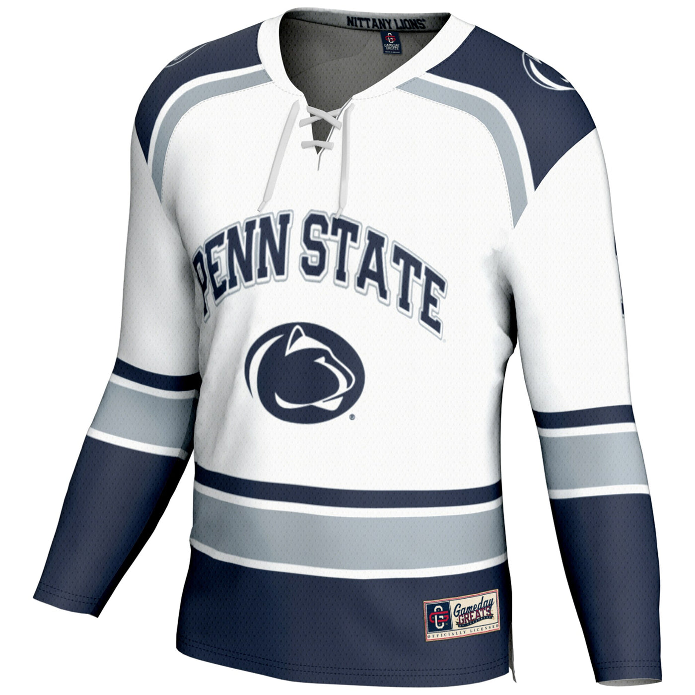 GameDay Greats #1 White Penn State Nittany Lions Hockey Jersey
