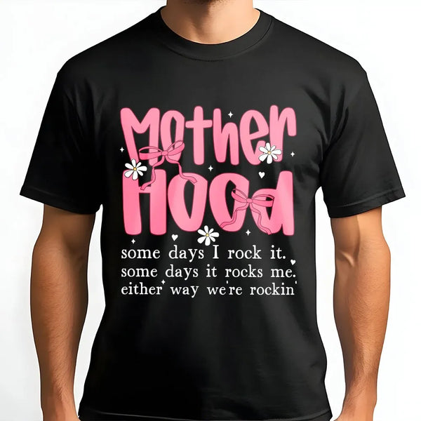 Funny Mom T-Shirt | Retro Coquette Bow Graphic | Soft Cotton Tee | Sarcastic Mama Mother's Day Gift
