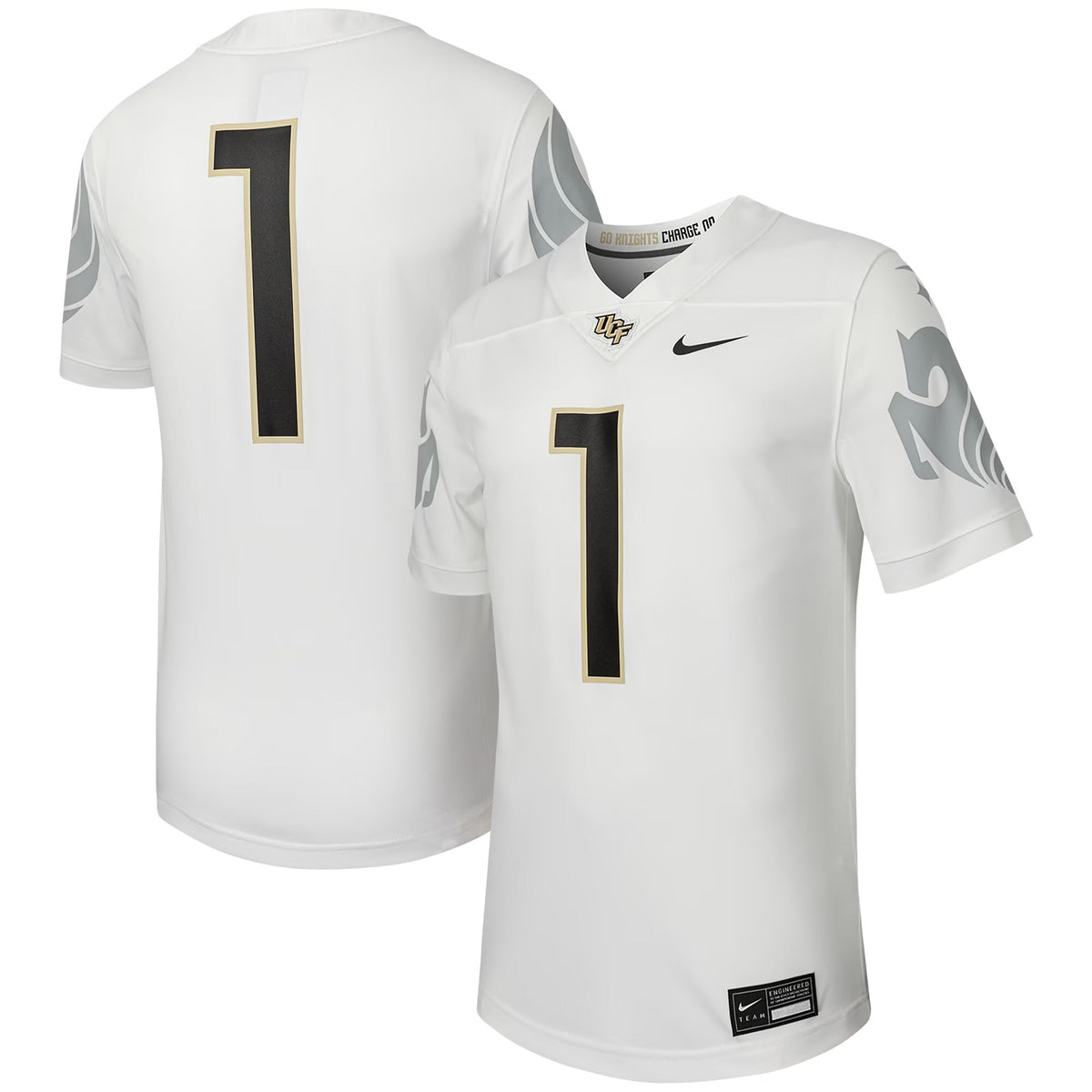 #1 UCF Knights Untouchable Replica Football Jersey - White