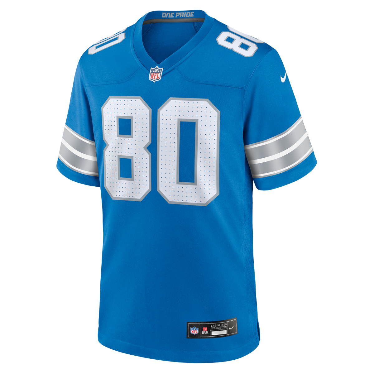 Detroit Lions Malik Cunningham Blue Team Game Jersey