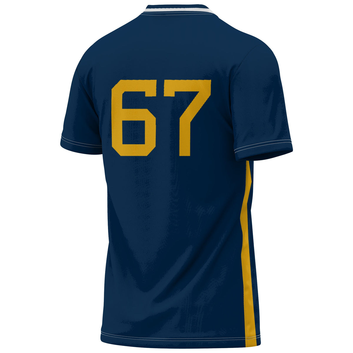 #1 West Virginia Mountaineers GameDay Greats Lightweight Soccer Fashion Jersey - Navy