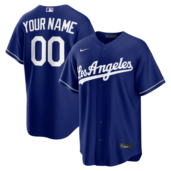 Los Angeles Dodgers Nike Royal Alternate Replica Custom Jersey