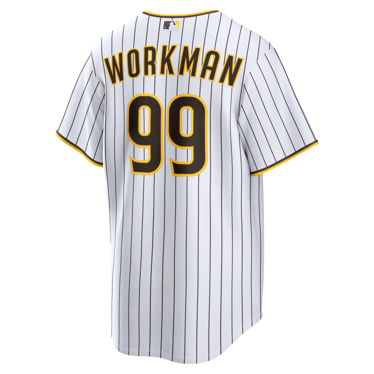San Diego Padres Gage Workman White Home Replica Jersey