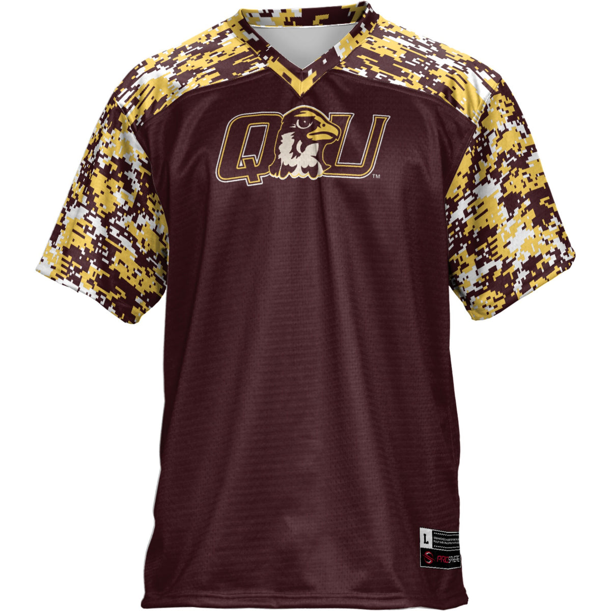 Quincy Hawks GameDay Greats Football Jersey - Brown