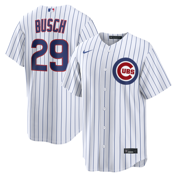 Chicago Cubs Michael Busch Nike White Home Replica Jersey