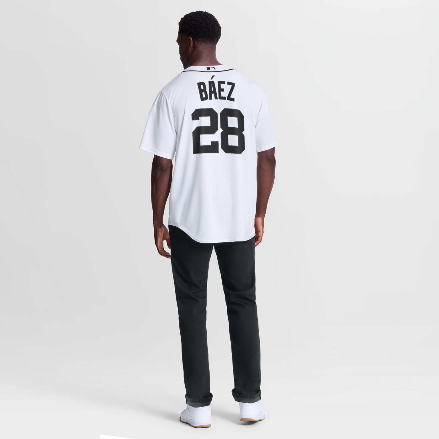 Detroit Tigers Javier Báez Nike White Home Replica Jersey