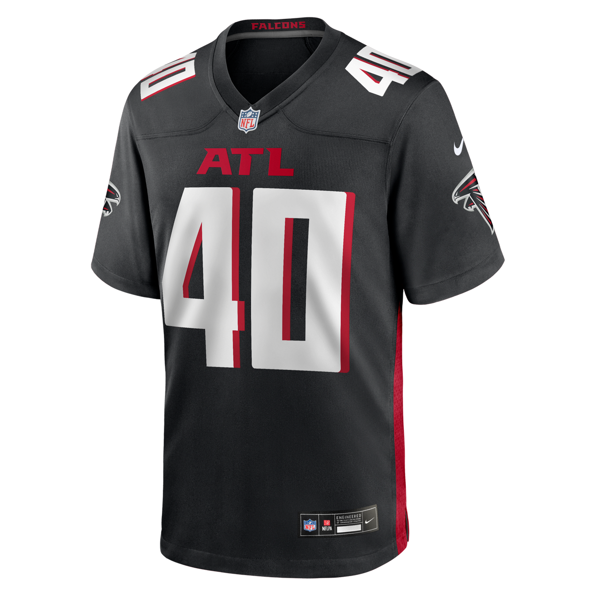 Atlanta Falcons JD Bertrand Black Team Game Jersey