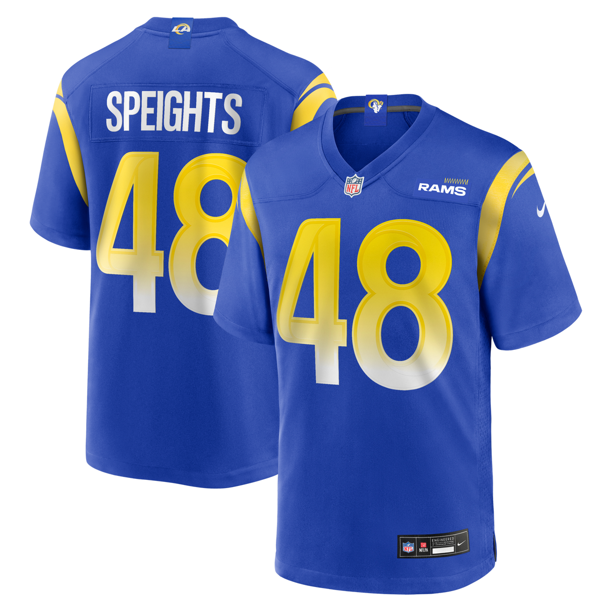 Los Angeles Rams Omar Speights Royal Game Jersey