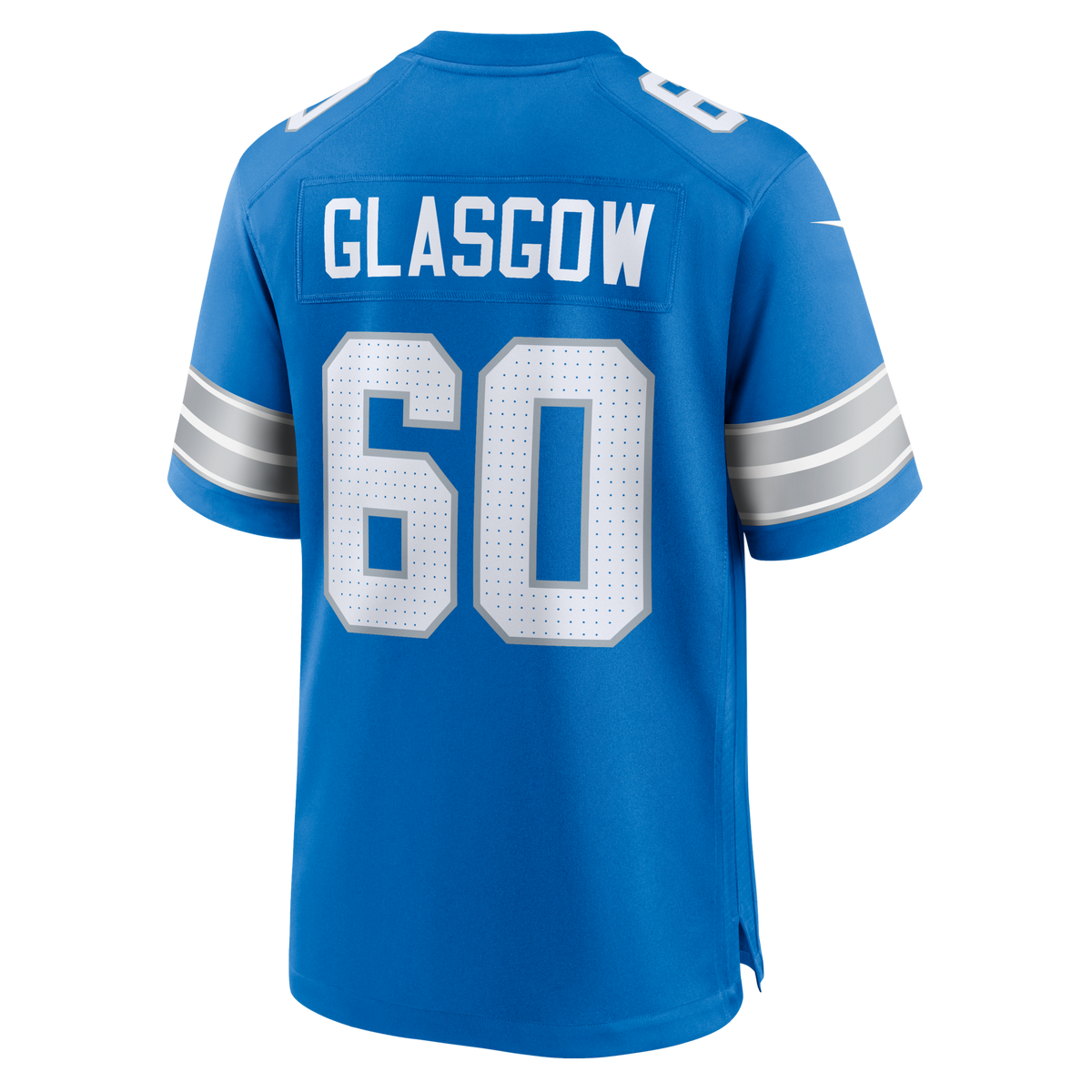 Detroit Lions Graham Glasgow Blue Team Game Jersey