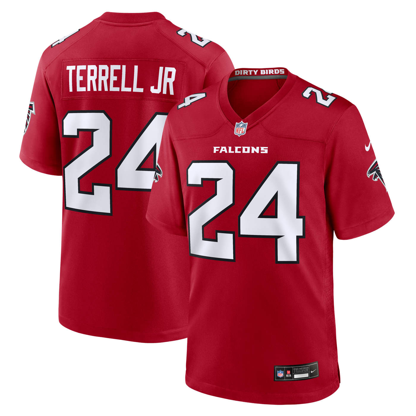 Atlanta Falcons A.J. Terrell Nike Red Game Jersey