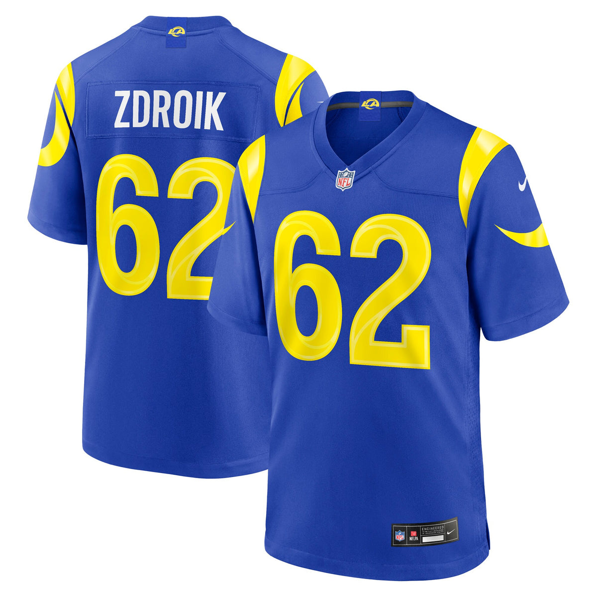 Los Angeles Rams Payton Zdroik Royal Game Jersey
