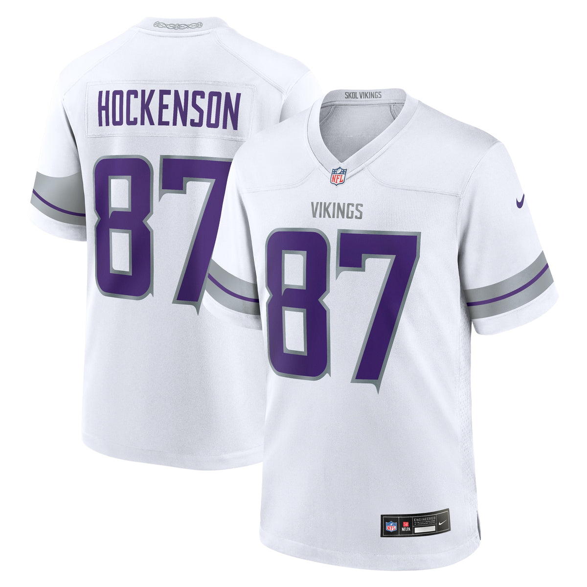 Minnesota Vikings T.J. Hockenson White Alternate Game Player Jersey