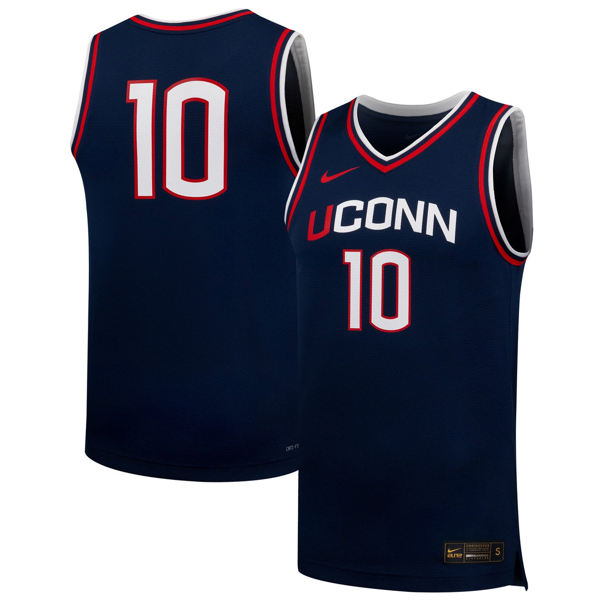 #10 UConn Huskies Replica Basketball Jersey - Navy