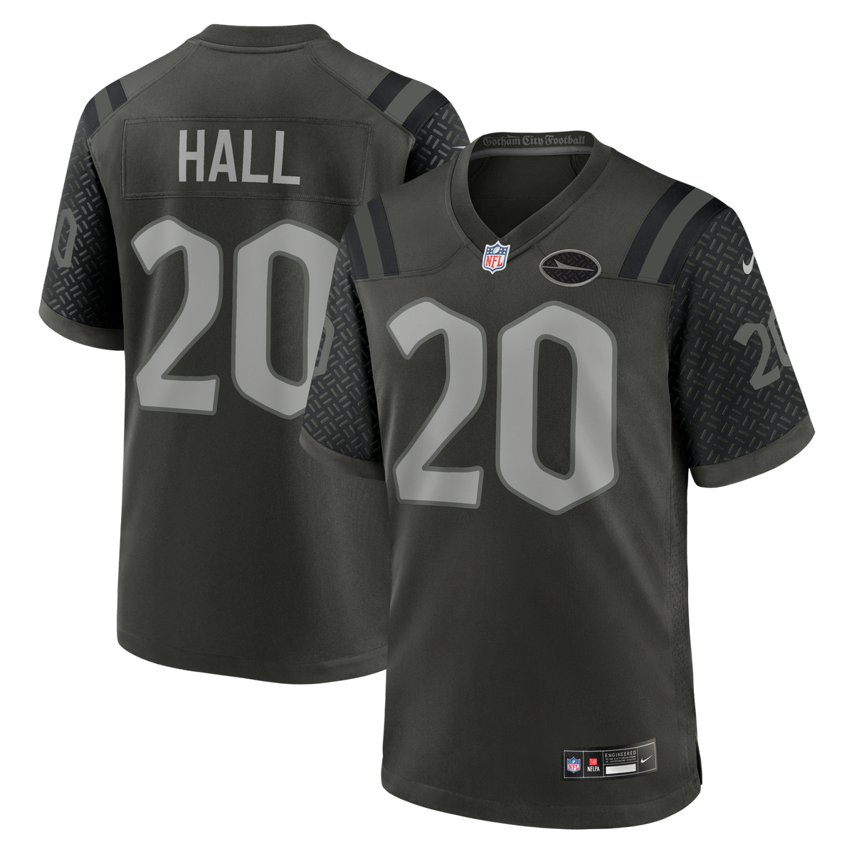 New York Jets Breece Hall Gotham Green 2025 Rivalries Collection Game Jersey