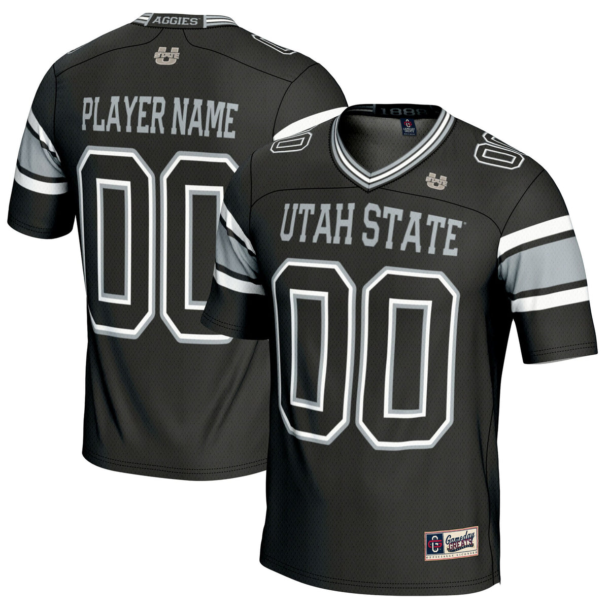 Utah State Aggies GameDay Greats NIL Pick-A-Player Football Jersey - Black